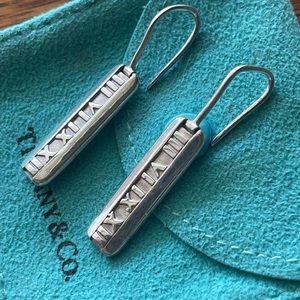 Tiffany & Co Atlas bar drop earrings